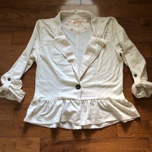 One button lightweight blazer